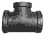 1-1/2X3/4X1 TEE BLACK MALLEABLE IRON 150# MAL